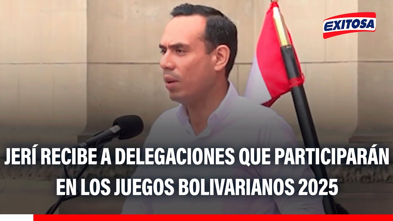 🔴🔵 José Jerí recibe a delegaciones que participarán en los Juegos Bolivarianos 2025