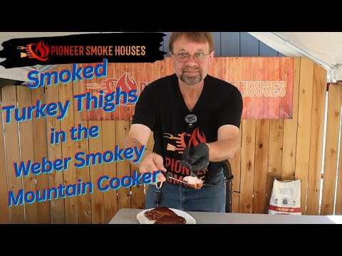 Smoking Turkey Thighs in the Weber Smokey Mountain