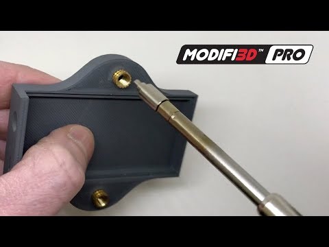 Threaded insert setting with Modifi3D Pro : 3D Print Finishing Tool