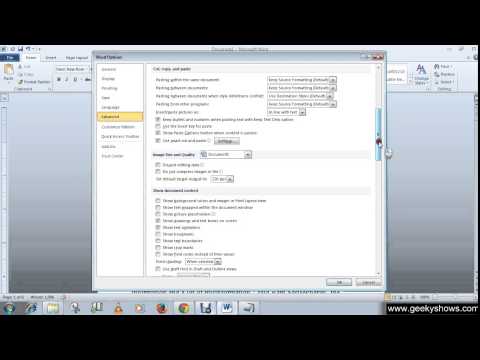 Microsoft Office Word 2010 Minimize and Maximize the Ribbon