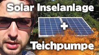 12V 200W Solar Inselanlage für Garten und 8400L/h Teichpumpe Part 1 - eBikeundSo