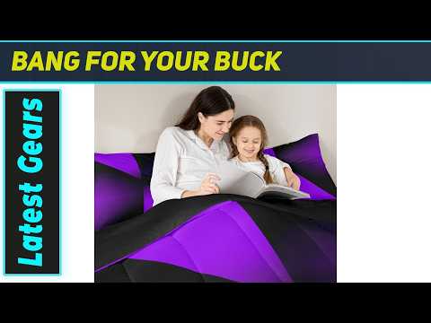 Purple And Black Comforter