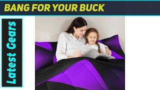 Feelyou Purple Black Comforter: Amazing Modern Bedding!