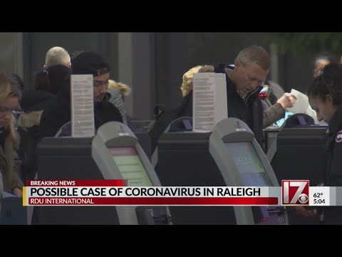 ローリーでのコロナウイルス感染の可能性 (Possibly case of coronavirus in Raleigh)