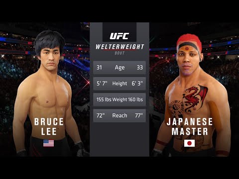 Bruce Lee vs. Japanese Master (EA Sports UFC 4)