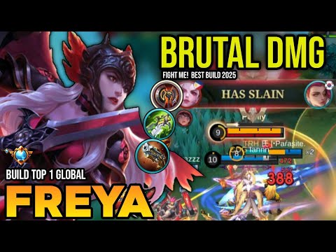 FREYA BEST BUILD 2025 | BUILD TOP 1 GLOBAL FREYA GAMEPLAY | MOBILE LEGENDS✓