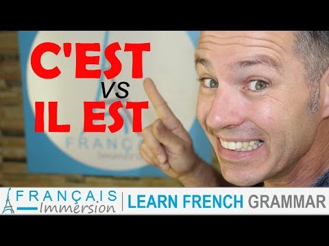 C'EST vs IL EST in French Grammar + FUN! (Learn French with Funny French Lessons)