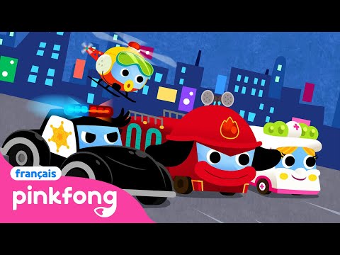 Allez! Super Équipe de Sauvetage | Chanson des Voitures | Pinkfong en français Chansons pour Enfants