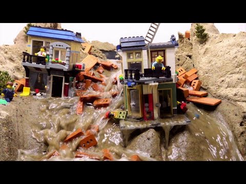 LEGO Dam Breach - LEGO City Emergency Water Discharge And Flood Disaster