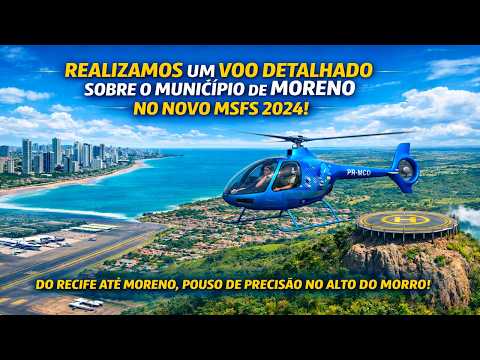 SOBREVOANDO PERNAMBUCO DO LITORAL DE RECIFE AO TOPO DO MORRO EM MORENO! 🇧🇷