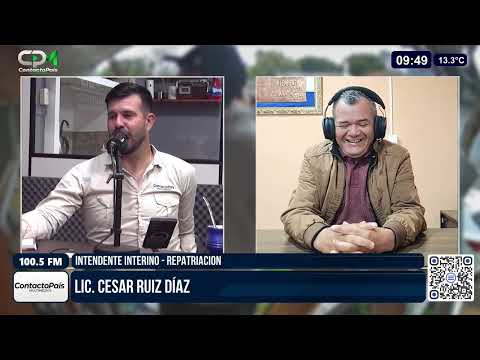 NOTA - CESAR RUIZ DIAZ INTENDENTE REPATRIACION