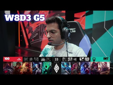 100 vs IMT | Week 8 Day 3 S13 LCS Spring 2023 | 100 Thieves vs Immortals W8D3 Full Game