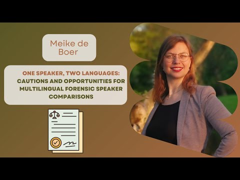 (English) One Speaker, Two Languages:Cautions and Opportunities for Multilingual Speaker Comparisons