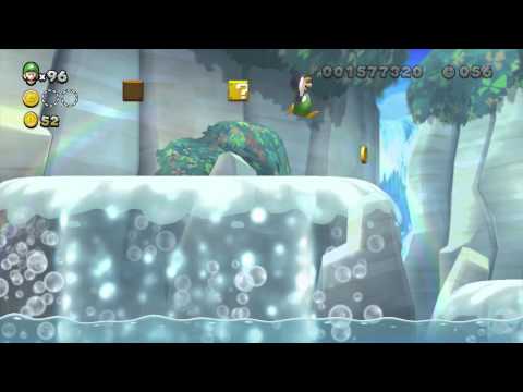 New Super Luigi U ~ Sparkling Waters-4 (Star Coin Guide)