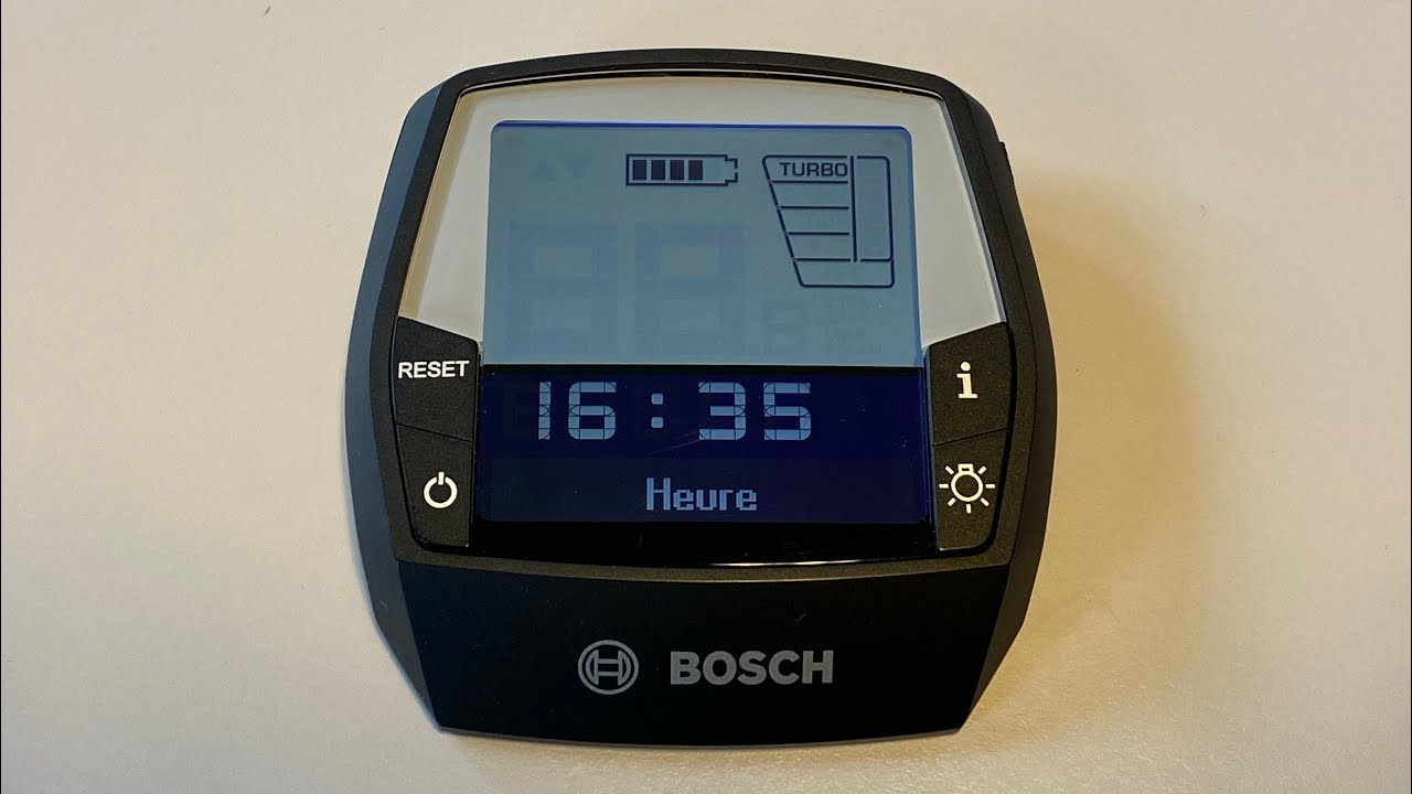 Comment régler l’heure sur un compteur Bosch (vélo électrique)