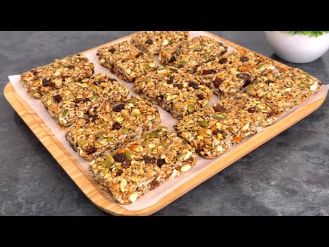 Easy no Bake Homemade Granola Bar Recipe | Healthy Protein Snack!