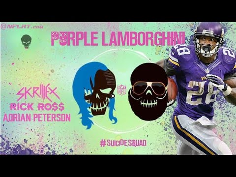 Purple Lamborghini - Skrillex & Rick Ross Ft. Adrian Peterson - NFL & Suicide Squad Music Video Video