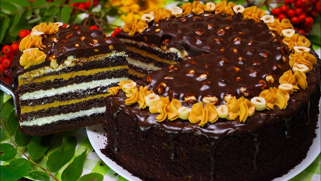 Торт лакомый кусочек потрясающе вкусный шоколадный торт - рецепт
