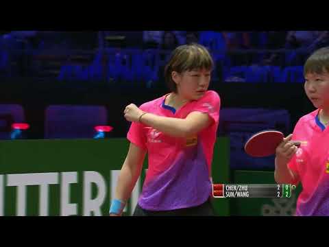 Chen Meng - Zhu Yuling vs Sun Yingsha - Wang  WTTC 2019 Highlights