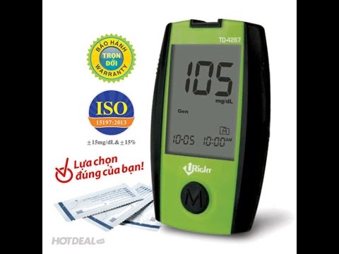Cách sử dụng máy đo đường huyết Uright
