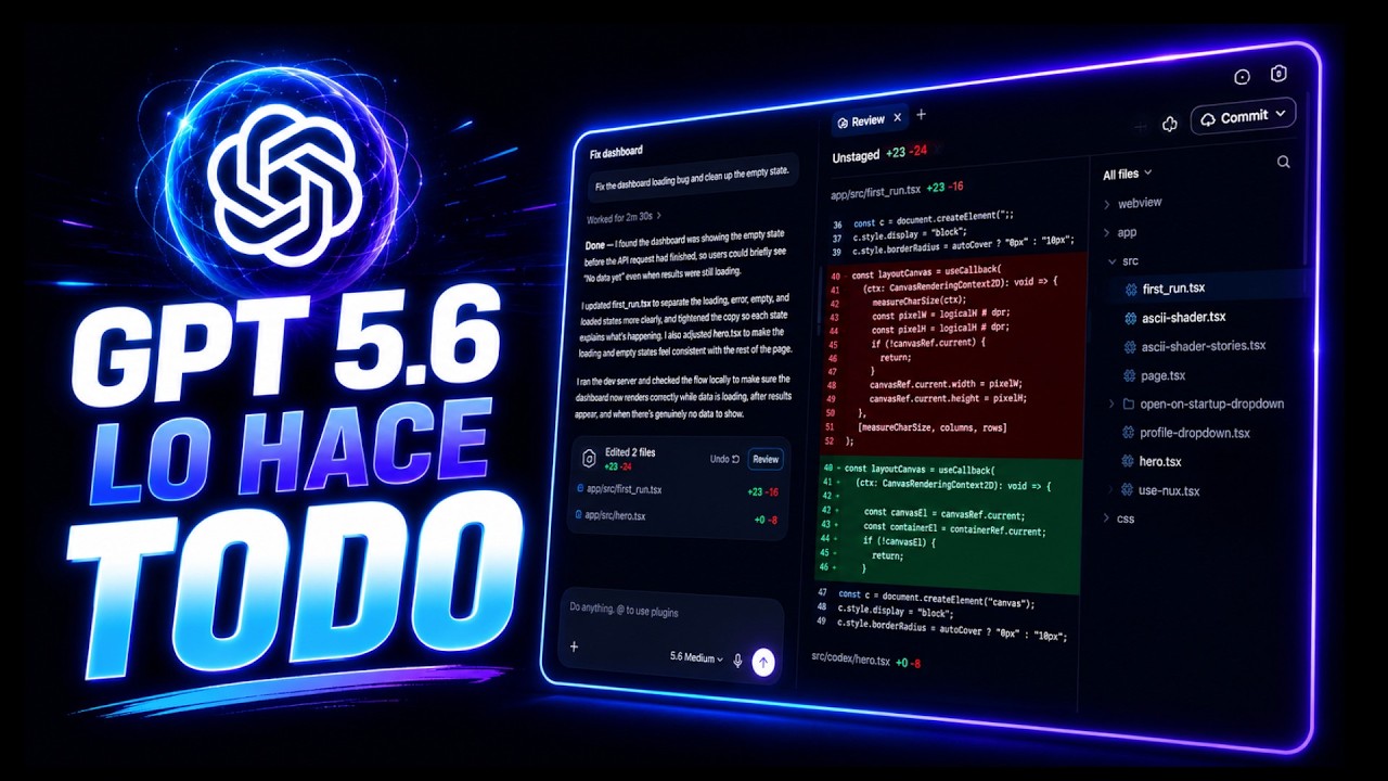 Probé GPT-5.6 Sol, Luna y Terra Creando una App REAL de Matching de CVs