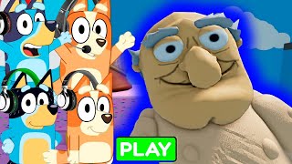 Bluey ? Bingo Play ESCAPE FREAKY GRANPAS EVIL MANSION in Roblox!