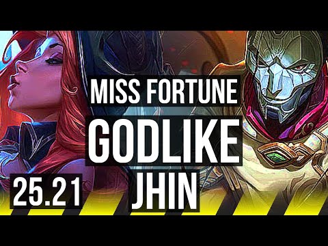 MISS FORTUNE & Leona vs JHIN & Bard (ADC) | 48k DMG, Godlike, 18/5/9 | EUW Master | 25.21
