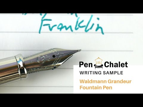 A Must Have for Pen Enthusiasts! Waldmann Grandeur Fountain Pen Writing Sample