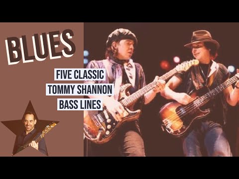 Learn Five Classic Tommy Shannon Blues Bass Lines (No.106)