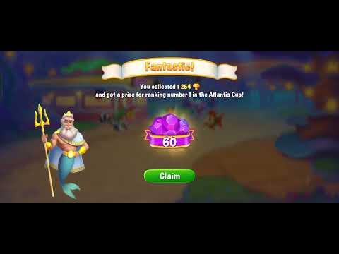 Fishdom Atlantis Cup First Place February 23 2023