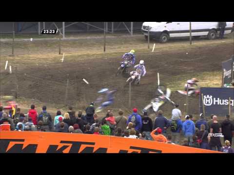 Aleksandr Tonkov crash MXGP of Germany 2015 - motocross