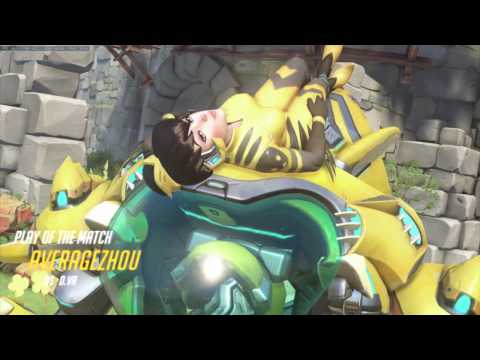 Angry Korean Teenage Streamer Strikes Again (Overwatch Competitive Gameplay)