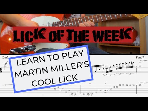 Martin Miller's cool lick from Still Got The Blues | Lick of the week #1 2019