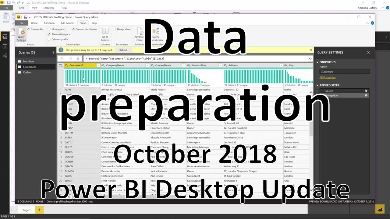 October 2018 Power BI Desktop - Data preparation