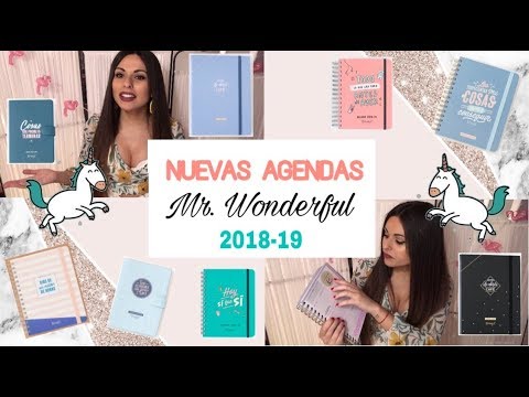 NUEVAS 8 AGENDAS MR WONDERFUL (2018-2019) Nuevos modelos, Review, Comparación | Bstyle