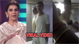 Anita Raaj and husband FIGHT with the watchman after POLICE turns up at their house | VIRAL VIDEO video