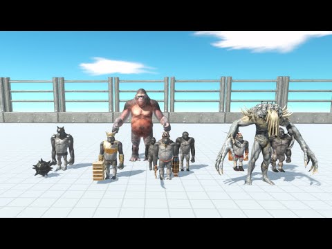 MUTANT PRIMATES WITH SCOURGE VS FACTION | Animal Revolt Battle Simulator