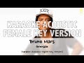 Bruno Mars - Grenade [KARAOKE ACOUSTIC VERSION] (Higher Key) with Easy Lyrics