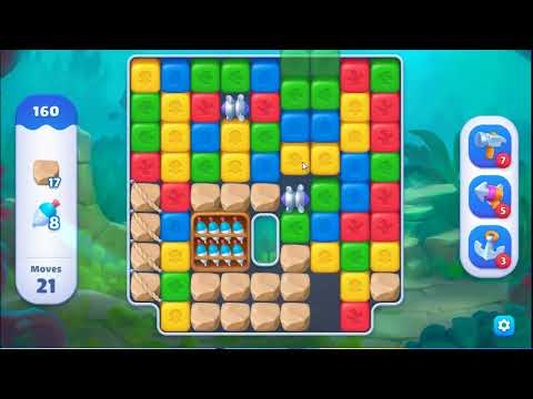 Fishdom Blast Level 160 - NO BOOSTERS GAMEPLAY 🐠 | SKILLGAMING ✔️