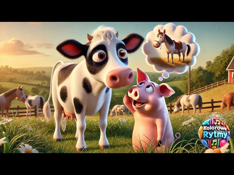 O krówce która miała słaby słuch - piosenki dla dzieci - KOLOROWE RYTMY