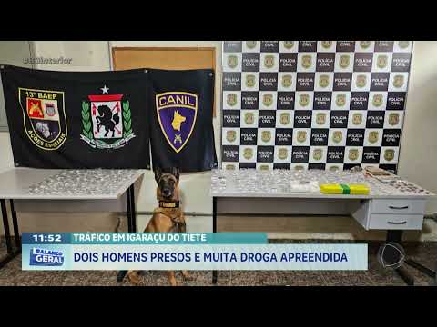 Tráfico em Igaraçu do Tietê: dois homens presos e muita droga apreendida