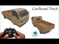 Cardboard Mini Truck How To Make A Mini Truck With Cardboard Homemade Truck RC