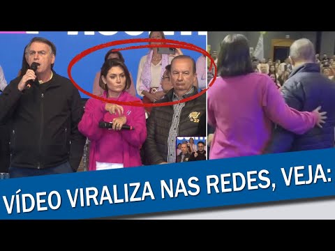 BOMBA: GOVERNADOR PASSA MÃO EM MICHELLE BOLSONARO DURANTE CONVENÇÃO | JORGINHO MELLO