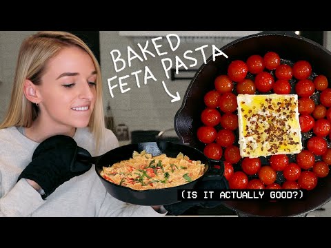 I MADE THE BAKED FETA PASTA FROM TIKTOK