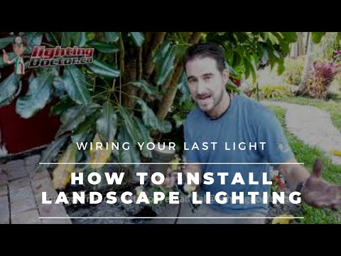 How to Install Landscape Lighting - How to Wire your Last Light