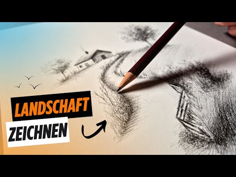 Landschaft zeichnen für Anfänger! Mach mit!