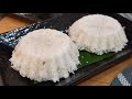 Putu Piring| Steamed rice cake with shredded coconut+palm sugar/ with Tips (Puttu)