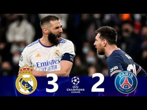 Real Madrid 3 × 2 PSG (Benzema Masterclass!) | U.C.L 2022 | Extended Highlights & Goals