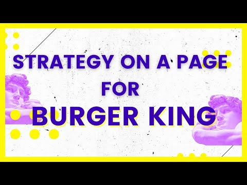 Strategy On A Page for Burger King #Shorts