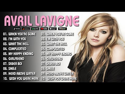 Avril Lavigne Greatest Hits 2025 | Best Songs Playlist From Punk Rock Star to Pop Punk Queen 🎶